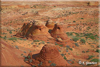 Teepees von oben